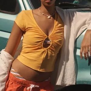 Urban Outfitters Frenchie Keyhole Top